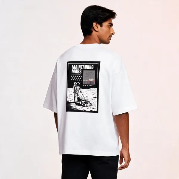 White_90%Cotton_10%_Poly_Oversized_T-Shirt_For_Men