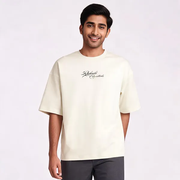 Off_White_90%Cotton_10%_Poly_Oversized_T-Shirt_For_Unisex