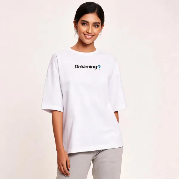 White_90%Cotton_10%_Poly_Oversized_T-Shirt_For_Unisex