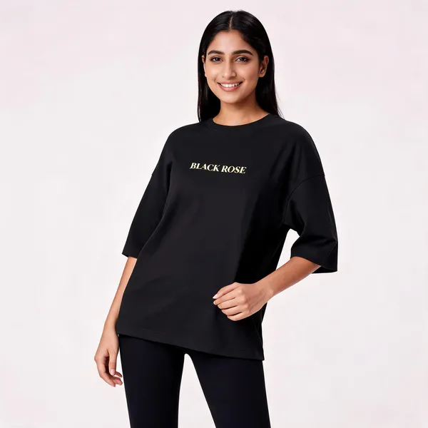 Black_90%Cotton_10%_Poly_Oversized_T-Shirt_For_Unisex
