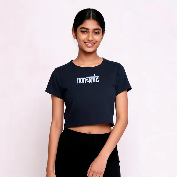 Navy_Blue_Cotton_Crop_Top_For_Women