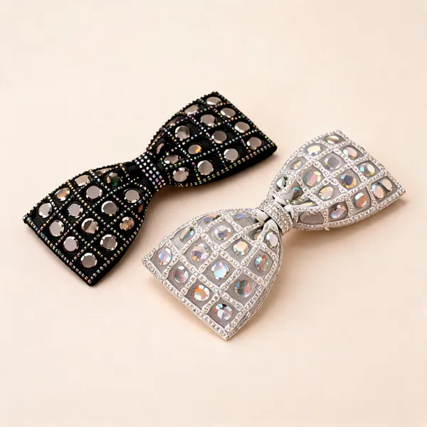 Premium_Glittery_Hair_Bow_For_Party_Look_Pack_Of_2