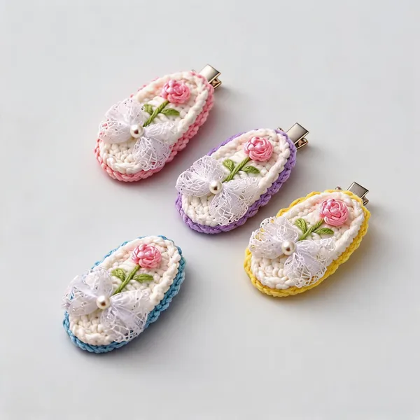 Cute_Pastel_Crochet_Hair_Clip_For_Little_Girls_Pack_Of_4