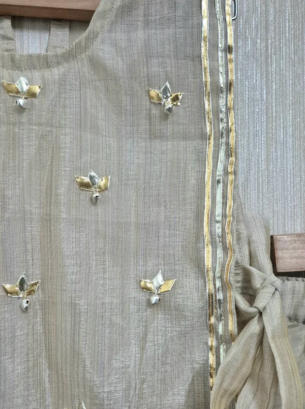 Royal_beige_three_piece_set_for_little_girls,_trend_style_ethnic_wear_