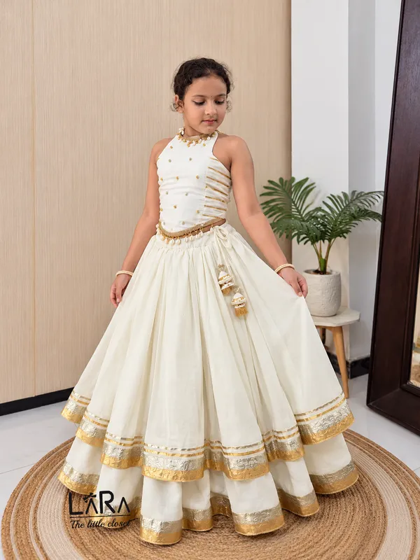 beautiful_off-white_Ghagra_choli_for_little_girls,_halter_neck_blouse,_Indian_festive_wear_