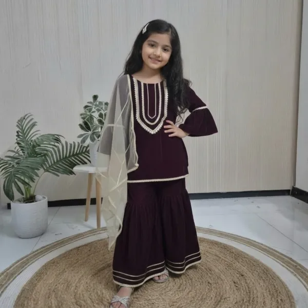 Velvet_Sharara_Suit_For_Little_Girls
