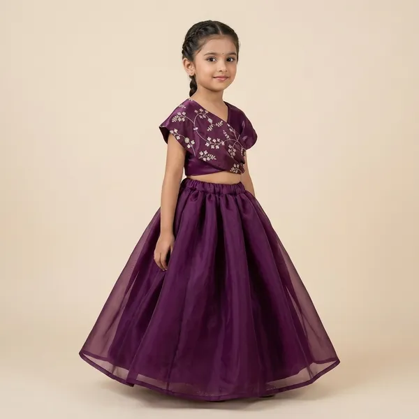 Wine_Jimmy_Choo_Full_Flaired_Lehenga_For_Little_Girls