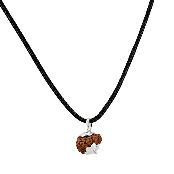Original_13_Mukhi_Java_Rudraksha_Pendant_With_Silver_Cap_Sacred_Thirteen_Face_Locket_For_Spiritual_Growth_Divine_Blessings