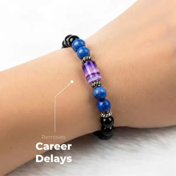 Aquarius_Kumbha_Rashi_Zodiac_Bracelet_Clear_Quartz_Amethyst_Black_Obsidian_Gemstone_Bracelet_Adjustable