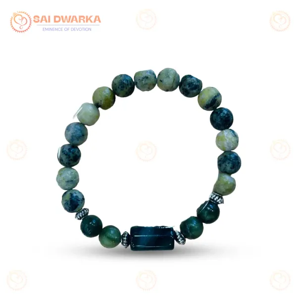 Virgo_Kanya_Rashi_Zodiac_Bracelet_Unakite_Rose_Quartz_Smoky_Quartz_Gemstone_Bracelet_Adjustable