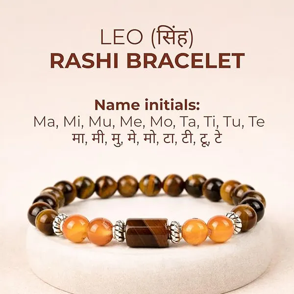 Leo_Singha_Rashi_Zodiac_Bracelet_Tiger_Eye_Carnelian_Citrine_Gemstone_Bracelet_Adjustable