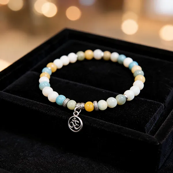 Natural_Amazonite_Bracelet_With_Om_Charm_Crystal_Stone_Bracelet_For_Calmness_Balance_Positive_Energy
