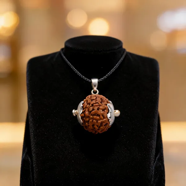 Original_10_Mukhi_Java_Rudraksha_Pendant_With_Silver_Cap_Sacred_Ten_Face_Locket_For_Divine_Protection_Spiritual_Balance