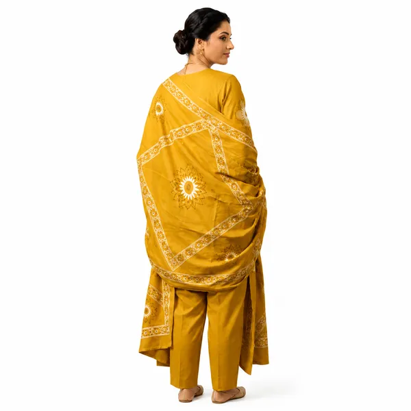 Yellow_Cotton_Straight_Mirror_Work_Embroidered_Kurta_Palazzo_Set_For_Women