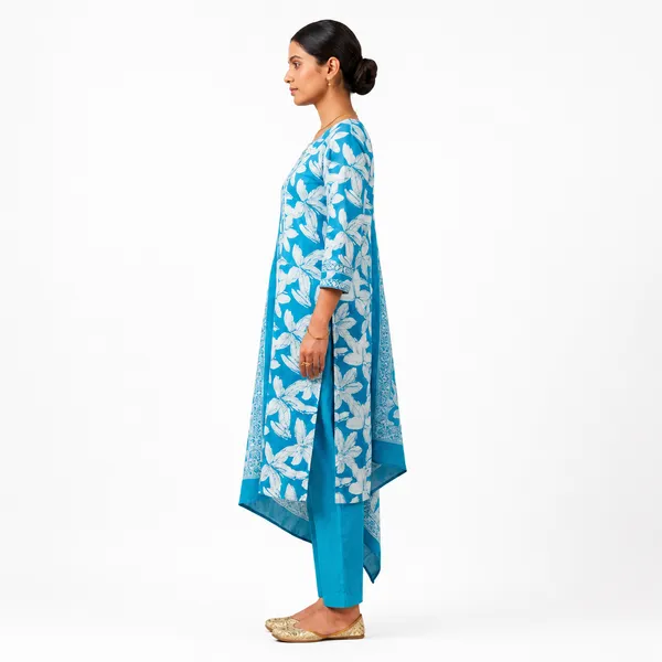 Blue_Cotton_Straight_Floral_Print_Kurta_Palazzo_Set_With_Dupatta_For_Women