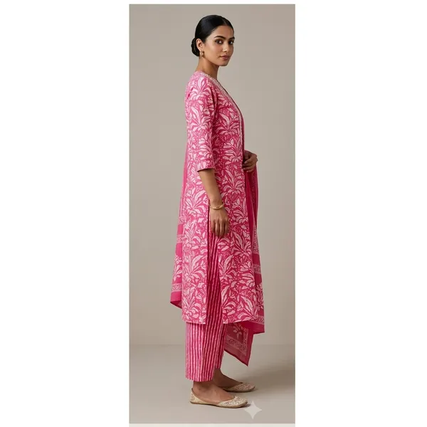 Pink_Cotton_Straight_Floral_Print_Embroidered_Kurta_With_Dupatta_Set_For_Women