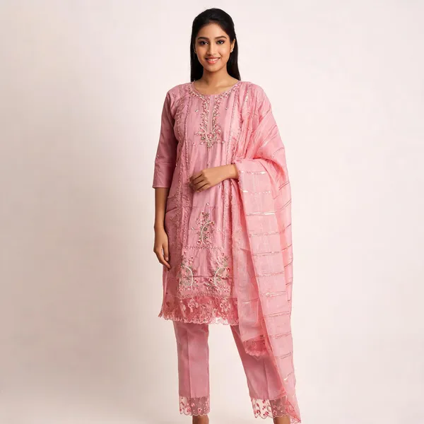Pink_Chanderi_Straight_Embroidered_Kurta_With_Dupatta_For_Women