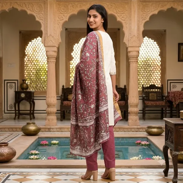 White_Russian_Silk_Straight_Embroidered_Kurta_Set_For_Women