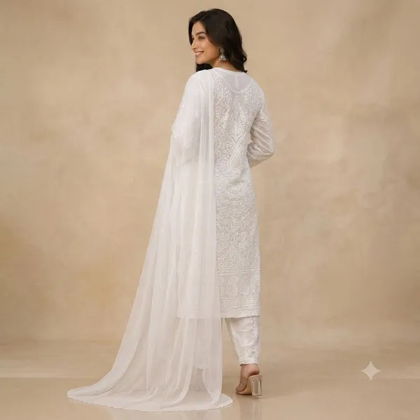 White_Muslin_Straight_Chikankari_Embroidered_Suit_Set_For_Women