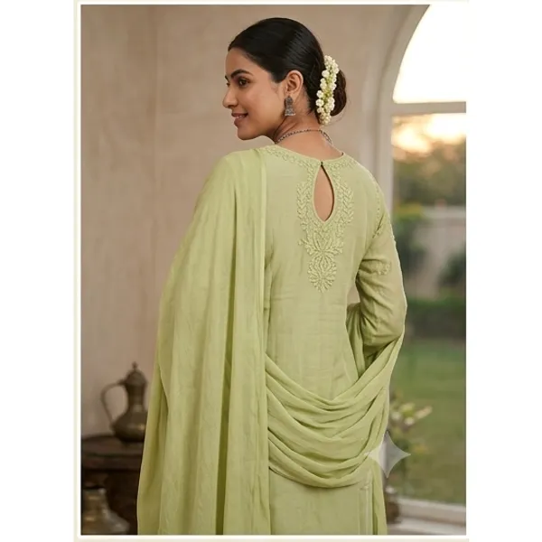 Light_Green_Muslin_Straight_Chikankari_Embroidered_Suit_Set_For_Women