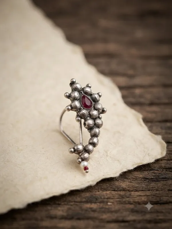 Silver_Brass_And_Copper_Nath_For_Women