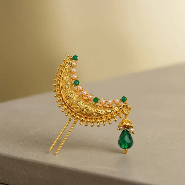 Multicolor_Brass_And_Copper_Khopa_For_Women