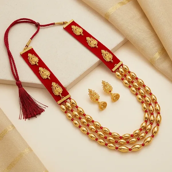 Red_And_Golden_Brass_And_Copper_Bai_Pan_Bhari_Deva_Necklace_For_Women