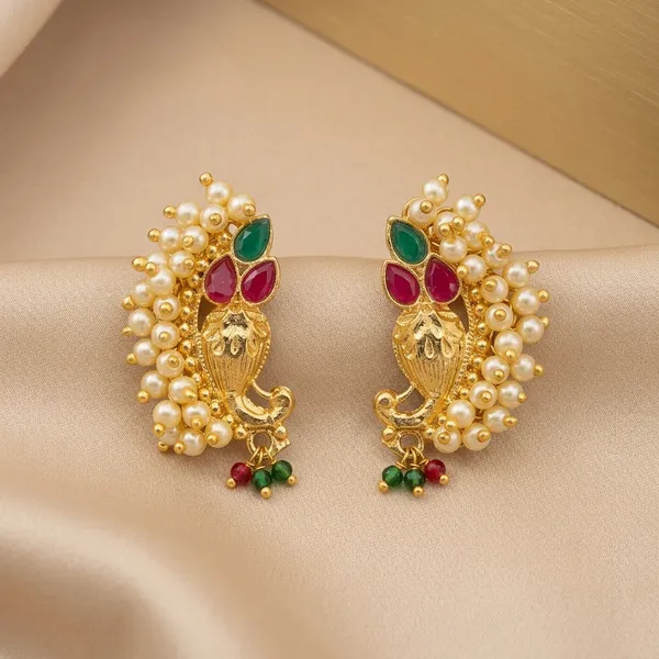 Multicolor_Brass_And_Copper_Earrings_For_Women