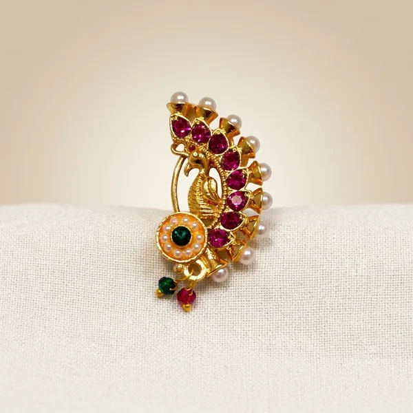 Golden_And_Multicolor_Brass_And_Copper_Nath_For_Women
