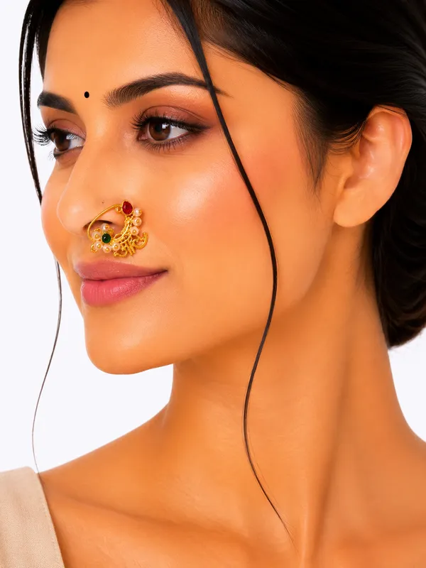 Multicolor_Brass_And_Copper_Nath_For_Women