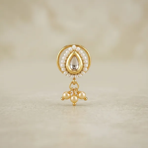 Pearl_Brass_And_Copper_Nose_Pin_For_Women