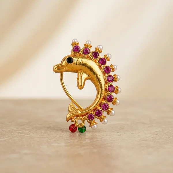 Golden_And_Multicolor_Brass_And_Copper_Nath_For_Women