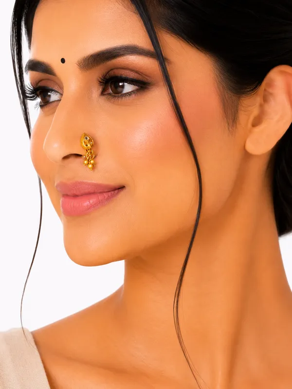 Golden_And_Pearl_Brass_And_Copper_Nose_Pin_For_Women