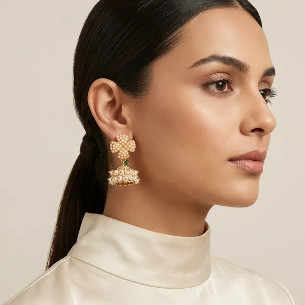 Pearl_Brass_And_Copper_Jhumka_For_Women