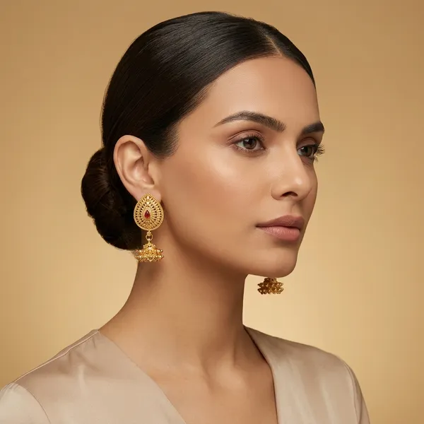 Golden_Brass_And_Copper_Jhumka_For_Women