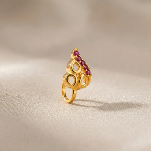 Golden_And_Multicolor_Brass_And_Copper_Nose_Pin_For_Women