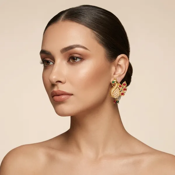 Pearl_And_Multicolor_Brass_And_Copper_Earrings_For_Women