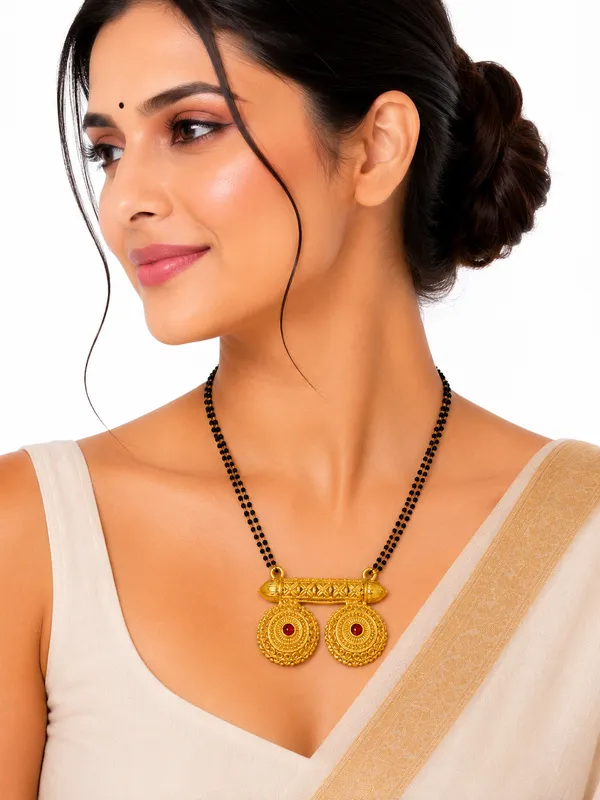 Golden_Brass_And_Copper_Mangalsutra_Pendant_For_Women