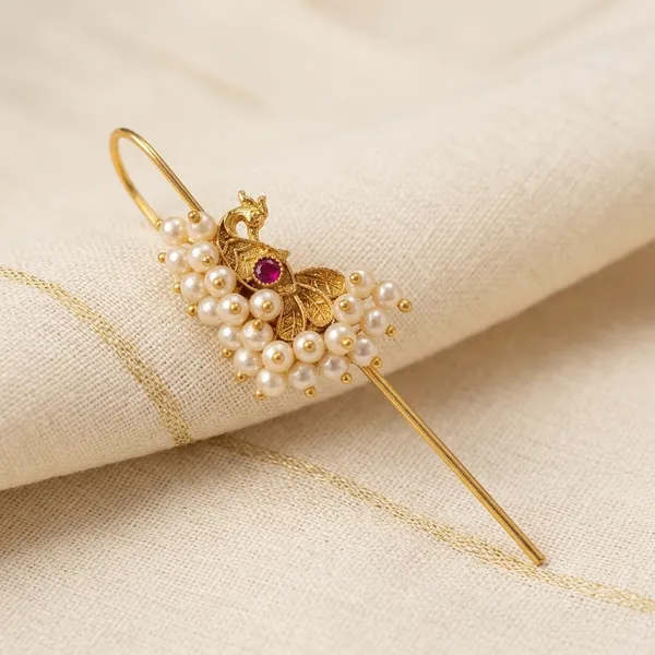 Pearl_Brass_And_Copper_Pierced_Earcuffs_For_Women