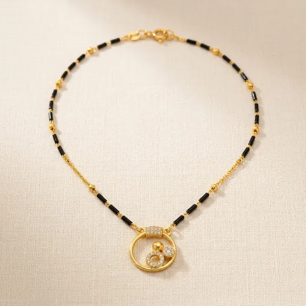Golden_Brass_And_Copper_Short_Mangalsutra_For_Women