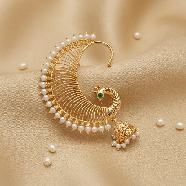 Golden_Brass_And_Copper_Earcuffs_For_Women