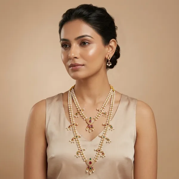 Pearl_Brass_And_Copper_Long_And_Short_Necklace_Combo_For_Women