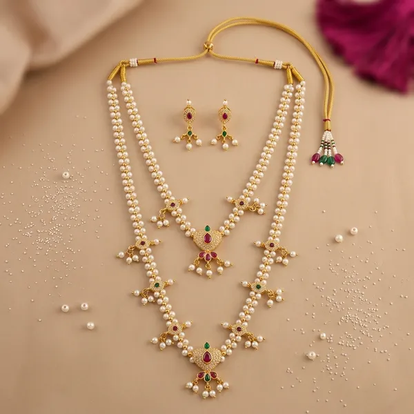Pearl_Brass_And_Copper_Long_And_Short_Necklace_Combo_For_Women