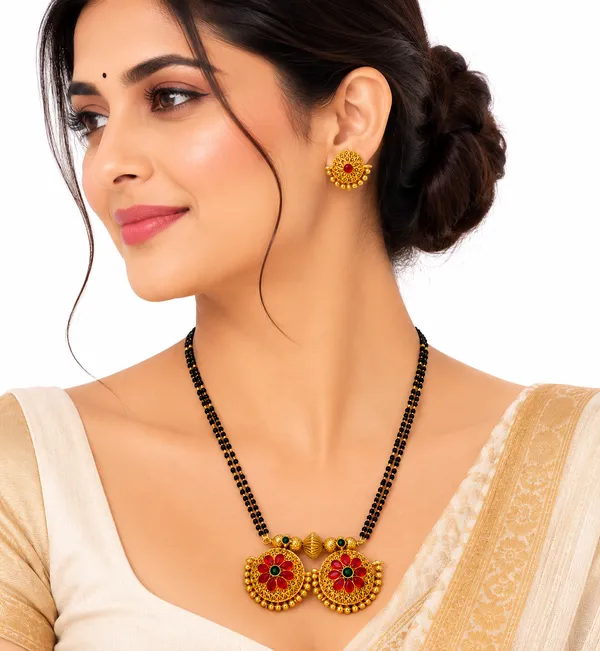 Golden_Brass_And_Copper_Mangalsutra_Pendant_For_Women