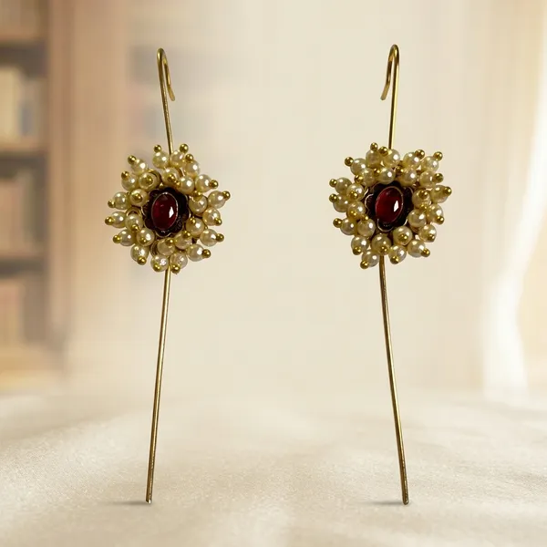 Pearl_Brass_And_Copper_Pierced_Earcuffs_For_Women