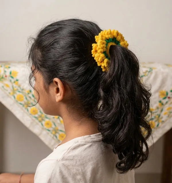 Yellow_Cotton_Crochet_Bun_Holder_for_Women