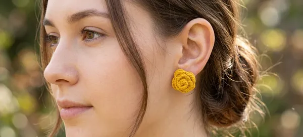 Red_And_Yellow_Cotton_Crochet_Heart_Earrings_And_Floral_Stud_Earrings_For_Women_Pack_Of_2