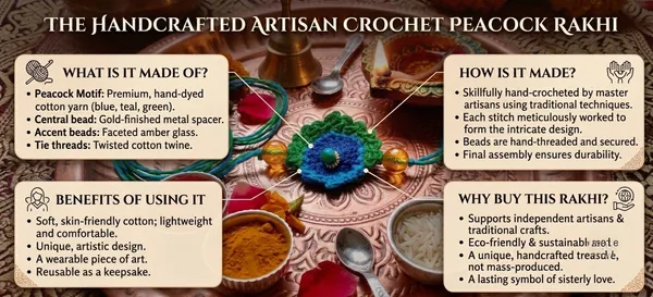 Blue_Cotton_Crochet_Peacock_Rakhi_for_Brothers