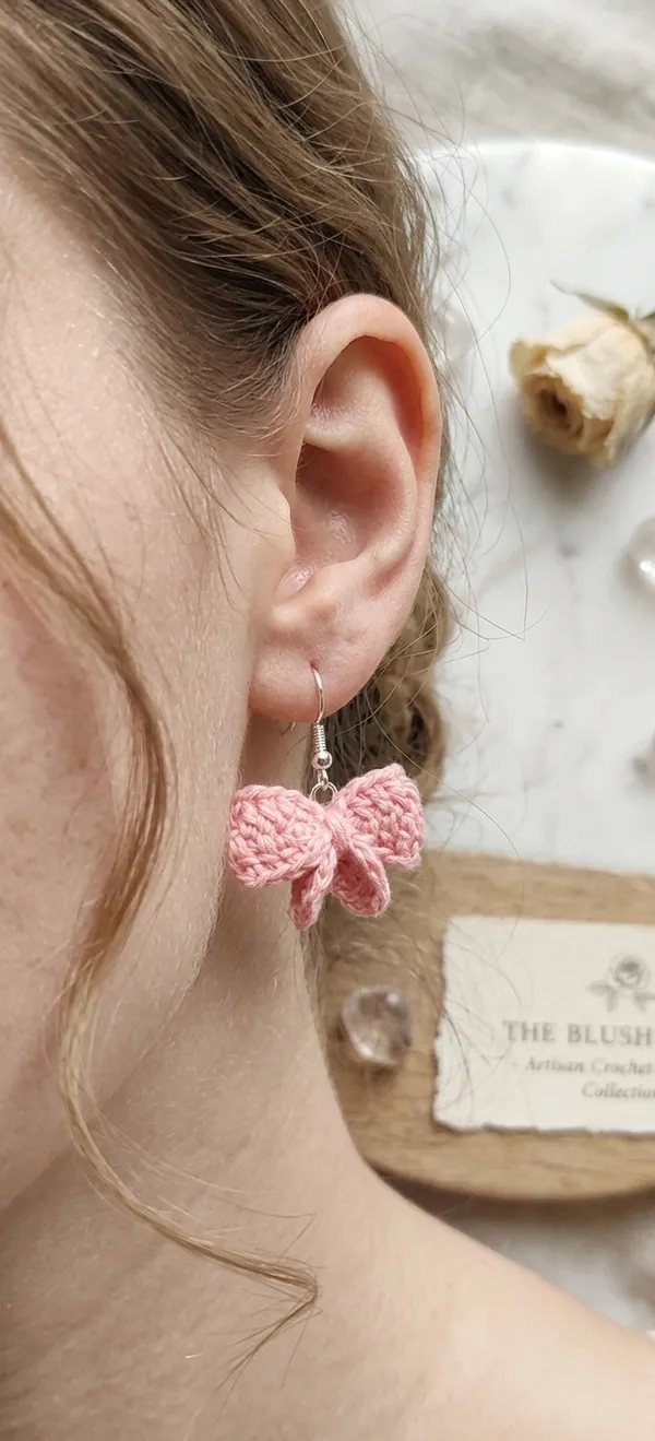 Pink_Crochet_Bow_Drop_Earrings_for_Women