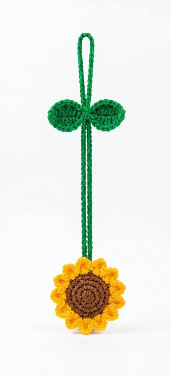 Yellow_Cotton_Blend_Crochet_Hair_Tie_for_Women